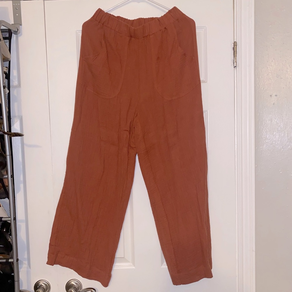 Forever 21 rust cotton pants
